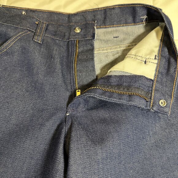 vintage wrangler boot flare jeans student size 27x34 deadstock 70s USA made - Picture 7 of 12